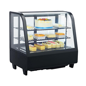 Small Built in Countertop Glass Refrigerated Case Cabinet for Café